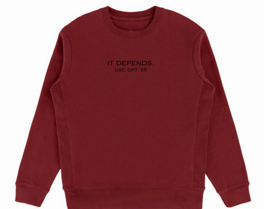 It Depends Crewneck - Sustainably Made